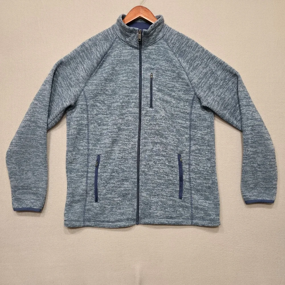 Swiss‎ Tech Men's Blue Fleece Lined Full Zip Jacket Size Medium